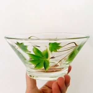 Vintage Anchor Hocking Hand painted Dip Bowl only